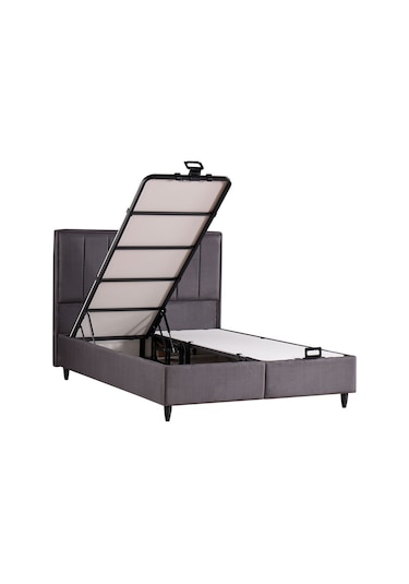 Kilim Mobilya Royal Plus Sandıklı Baza Başlık Seti Antrasit 160 X 200