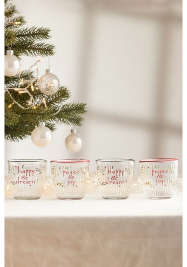 Clara 4'lü Su Bardağı Seti 290 Cc Renkli