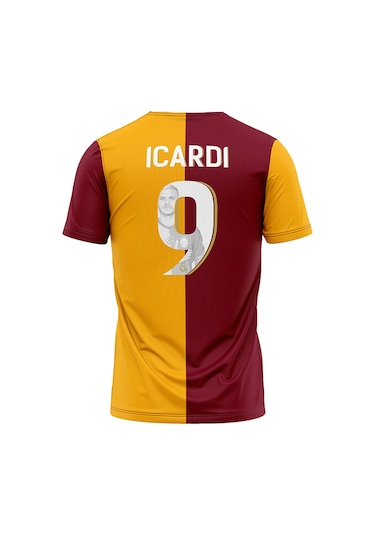 Galatasaray Mauro Icardi Taraftar Çocuk T-shirt C232252 Sarı - Kırmızı