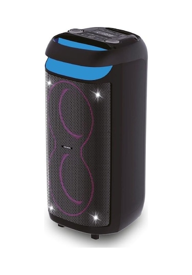 Rose Hp-2250 Partybox Kablosuz Çift El Mikrofonlu Sarjlı Bluetooth Dual 8 Hoparlör