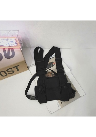 Besthome1 Askılı Camouflage Vesta Çantası - Oxford Kumaş, Kemerli Outdoor Sırt Çantası Haki Haki