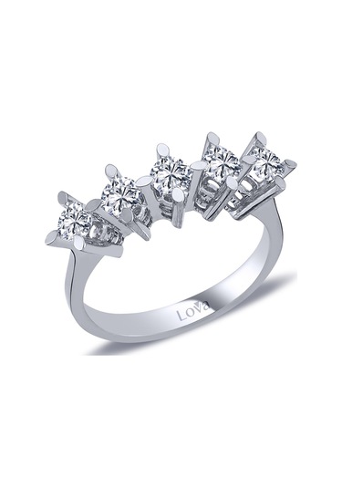 Lova H Renk 0,90 Karat Pırlanta Beştaş Yüzük - 1070137