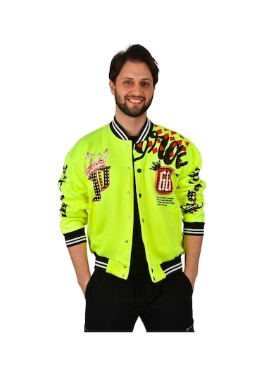 Deepsea Erkek Sarı Çıtçıtlı Kolej Mont 2304764 Sarı