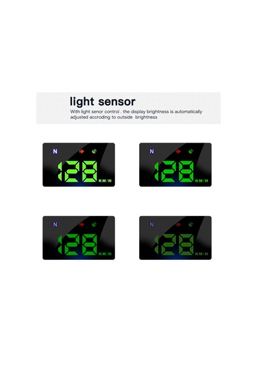 Youmex 3.5 İnç Renkli Led Gps Araç Başlık Gösterici, Hız/yön Bilgisi, Otomatik Açma/kapama, Tüm Araçlar İçin, Usb Plug & Play