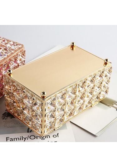 Gül Altın Doku Kutu Tutucu Depolama Yaratıcı Ev Odası Süslemeleri Odası Masaüstü Masa Düzenleyici Araba Doku Kutusu Kapağı Masa Peçete Tutucular