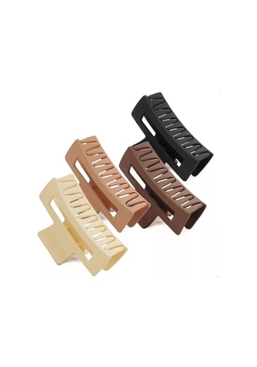 Okavango 4'lü Kahve Ton Kadın Toka Seti Çok Renkli