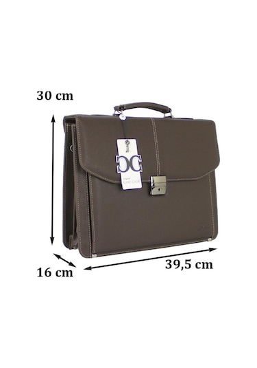 15.6" Laptop Bölmeli Omuz Askılı Taban Korumalı Evrak Çantası