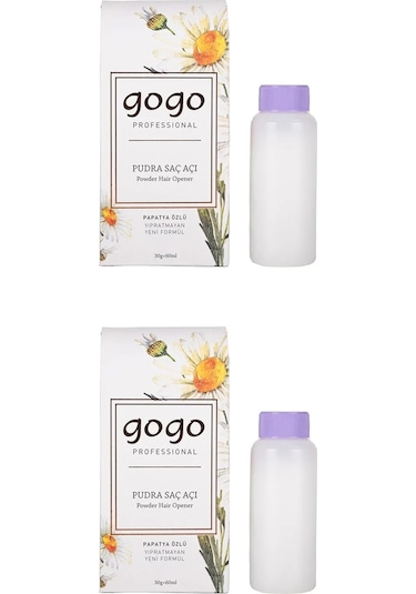 Gogo Profesyonel Pudra Saç Açıcı 2 Adet 30G + 60 ML