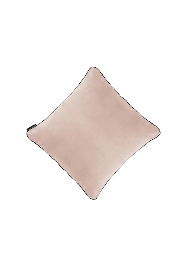 Biyeli Kırlent Yastık Kılıfı Somun Rengi 45x45