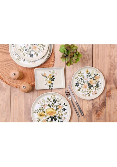 Porland Floral 6 Kişilik İkram&Kahvaltı Takımı 18 Parça
