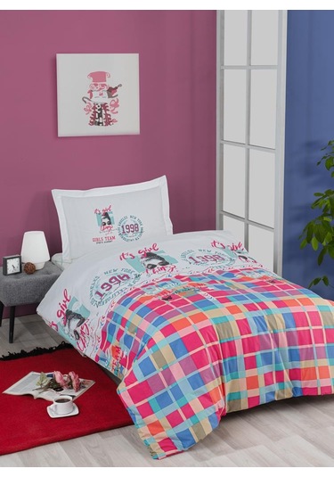 Ranforce Genç Nevresim Takımı Deff Kırmızı