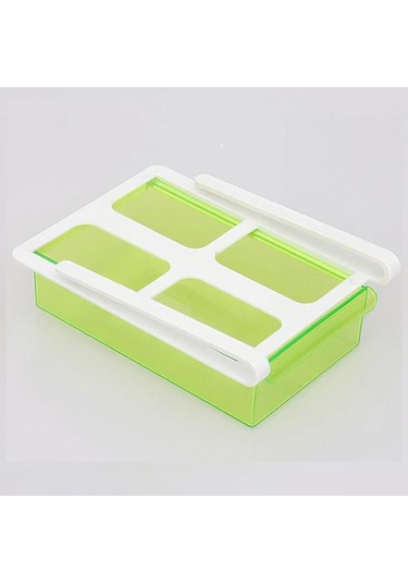 Buzdolabı Organizatörü Yeniden Kullanılabilir Plastik Buzdolabı Konteyner Çekmeceleri 4 Bölmeler Okul Ve İş İçin Sızıntılı Gıda Yemeği Şişeler, Kavanozlar & Amp Kutular -