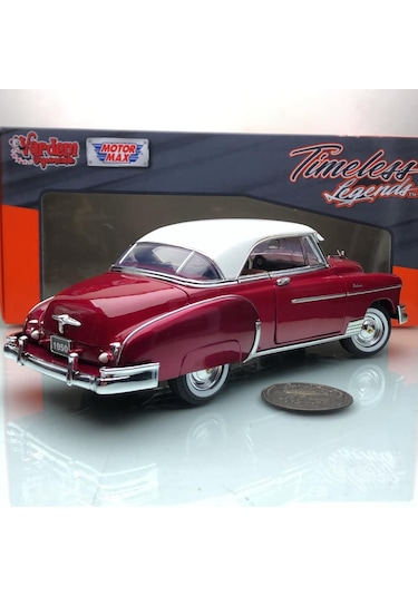 1950 Chevrolet Chevy Belair Cheery 1 18 Ölçek Motormax