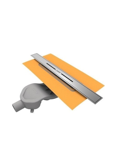 47h0021000000008-hüppe Galata X Duş Kanalı - Yandan Çıkışlı 60 Cm - Mat Satine Krom