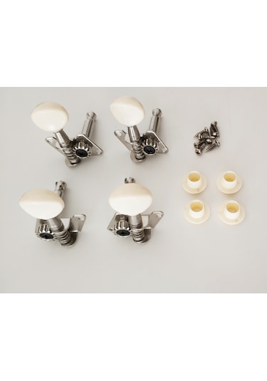 Fluid MHU10 Ukulele Burgusu Set - 2 sağ + 2 sol - 4 Adet + Vida