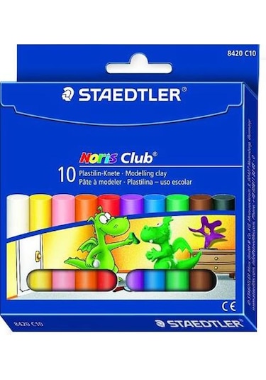 Staedtler 10 Renk Plastilin Oyun Hamuru