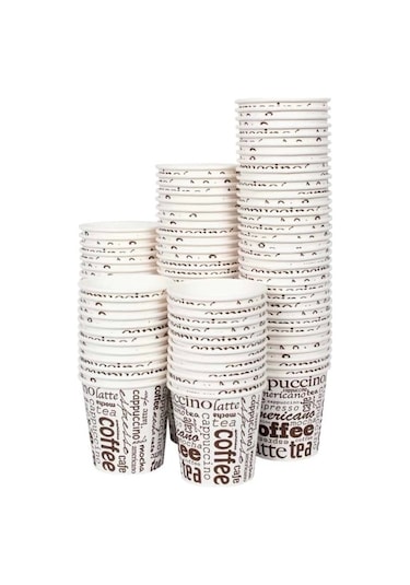 Karton Bardak 4 Oz 120ml - Sıcak Ve Soğuk İçecekler İçin 100 Adet 100 Adet