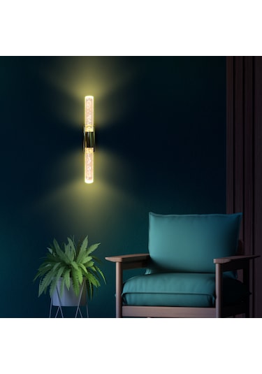 Bubblelight Medium Şık Tasarım Modern Ledli Aplik Elektrikli Altın