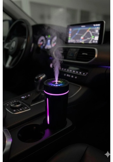 Blackbird Kt-h04 Siyah Oto İçi Ofis Ev Hava Nemlendirici Işıklı Buhar Koku Makinası