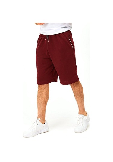 Wingetstar Cepli Bağcıklı Erkek Bermuda Şort Bordo