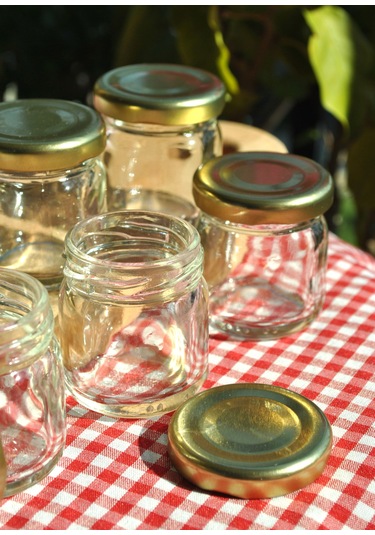 6'lı 40 Ml Mini Cam Kavanoz Numune, Mama, Reçel, Düğün Ve Kına