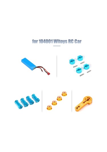 Pazly Yarış Wltoys Rc Ölçekli Off-road Jant İçin Geeroyoo Araç Alüminyum Adet Adaptörü 4 104001 1/10 - Hd