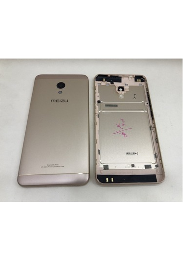 Meizu M5s M612h Kasa Arka Kapak Pil Kapağı - Gold