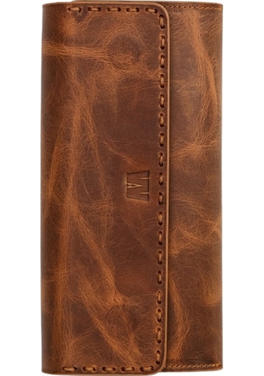Mft Leather Hakiki Deri El Portföyü Cüzdan Hilton 8926 Crazy Taba