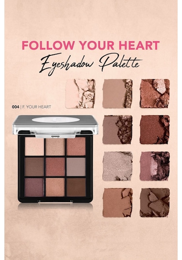 Flormar Mat & Işıltılı Kremsi Far Paleti - Eye Shadow Palette - 004 Follow Your Heart- 8682536048460