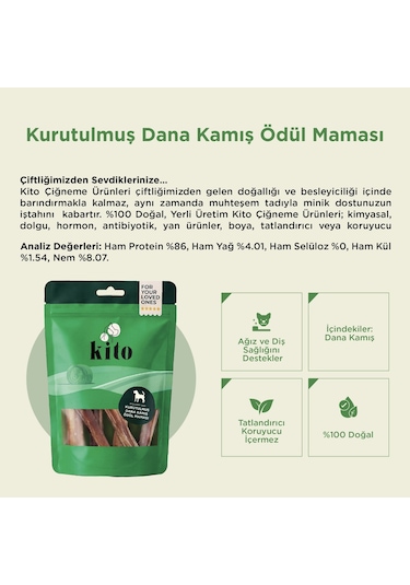 Kito Dana Kamış Yetişkin Köpek Ödül Maması 100 G