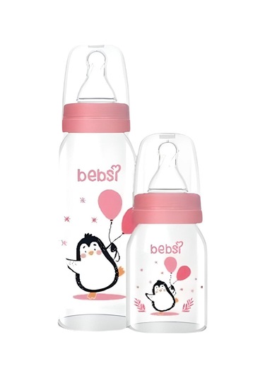 Bebsi Cam Biberon Seti Pembe 250 Ml +125 Ml
