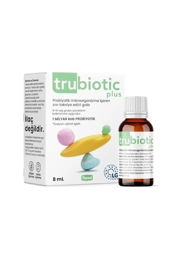 Trubiotic Plus Probiyotik Mikroorganizma Damla 8 ML