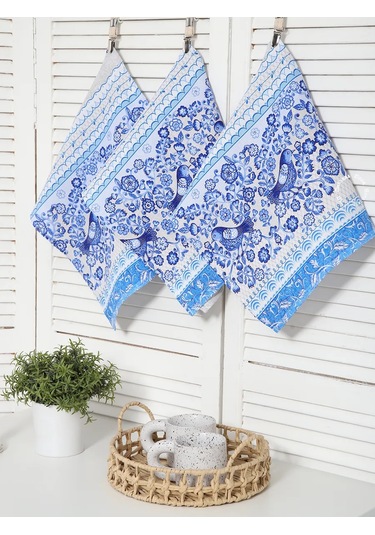 Kuz'kina Hatka 3 Parçalık Mutfak Havlusu Seti 339568266 Açık Mavi