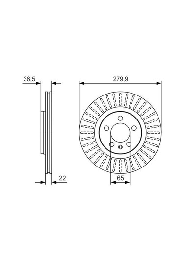 Skoda Octavia 1.6 1996-2010 Bosch Ön Disk 2 Adet N11.4221