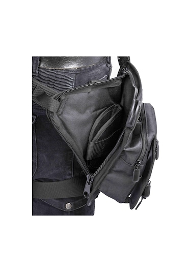Unisex Tactical Özel Bölmeli Bel ve Bacak Çantası Siyah