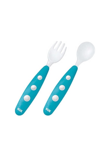 Nuk Mini Çatal Kaşık Seti 255047 Mavi Mavi