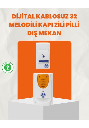 Kablosuz Kapı Zili Ev Ve Ofis İçin Konforlu Çözüm