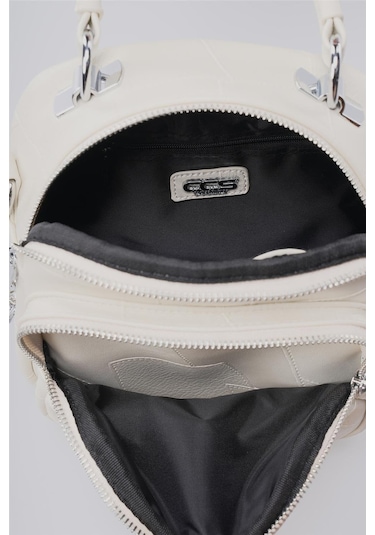 Ççs Kadın 17862 Omuz Ve Sırt Çantası Kirli Beyaz