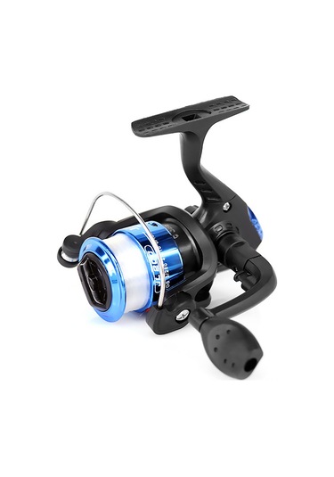 Shineyee Mavi Plastik Bobinli Spinning Makine Seti - 40-180cm Uzunluk Seçenekli Başlangıçcı İçin Olta Takımı Tüm Ekipmanlar Dahil