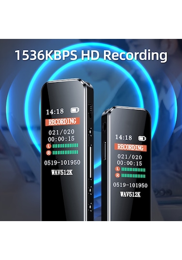 Reedark 32gb Tf Kartlı Usb 2.0 Mp3 Çalar Ve Ses Kaydedici - 40 Saat Sürekli Kayıt, Renkli Ekran, Yüksek Kaliteli Ses Gümüş