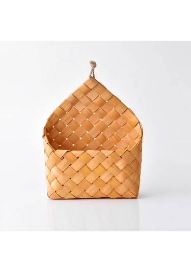 Suntek Magideal Dokuma Depolama Sepeti Asılı Çamaşır Çiçek D Kahverengi