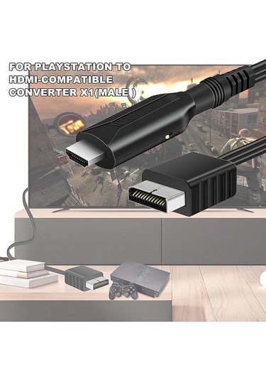 Playstation 2 Ps2 İçin Hdmı Uyumlu Adaptör Kablosu Hd Rca Av Ses Video