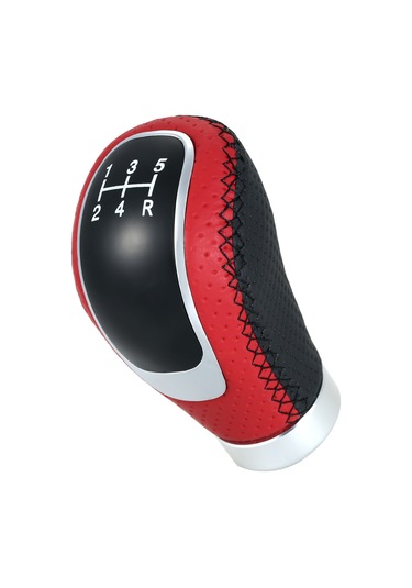 Dianziye Manuel Araçlar İçin 5/6 Vitesli Değiştirme Vites Çubuğu, Pu+alyüminyum Malzeme, 17mm Delik Çapı, Siyah/kırmızı Seçenekli Kırmızı