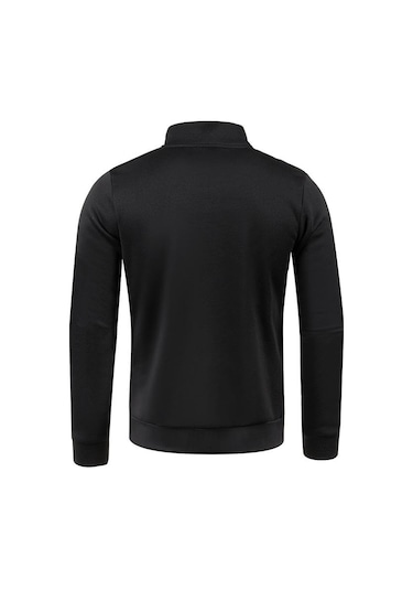 Erkek Hırka Fermuarlı Kapşonlu Siyah Yeşil Gri Kontrast Renkler Ceketler Moda Rahat Yüksek Stand Sweatshirtler Montlar Spor Giyim Yasheng Lacivert