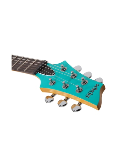 Schecter C-6 Deluxe Elektro Gitar Satin Aqua