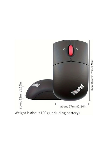 Besthome1 Lenovo Thinkpad 4y51a24585 Kablosuz Siyah Ergonomik Kablosuz Mouse Usb Laser Ofis İçin Besthome1