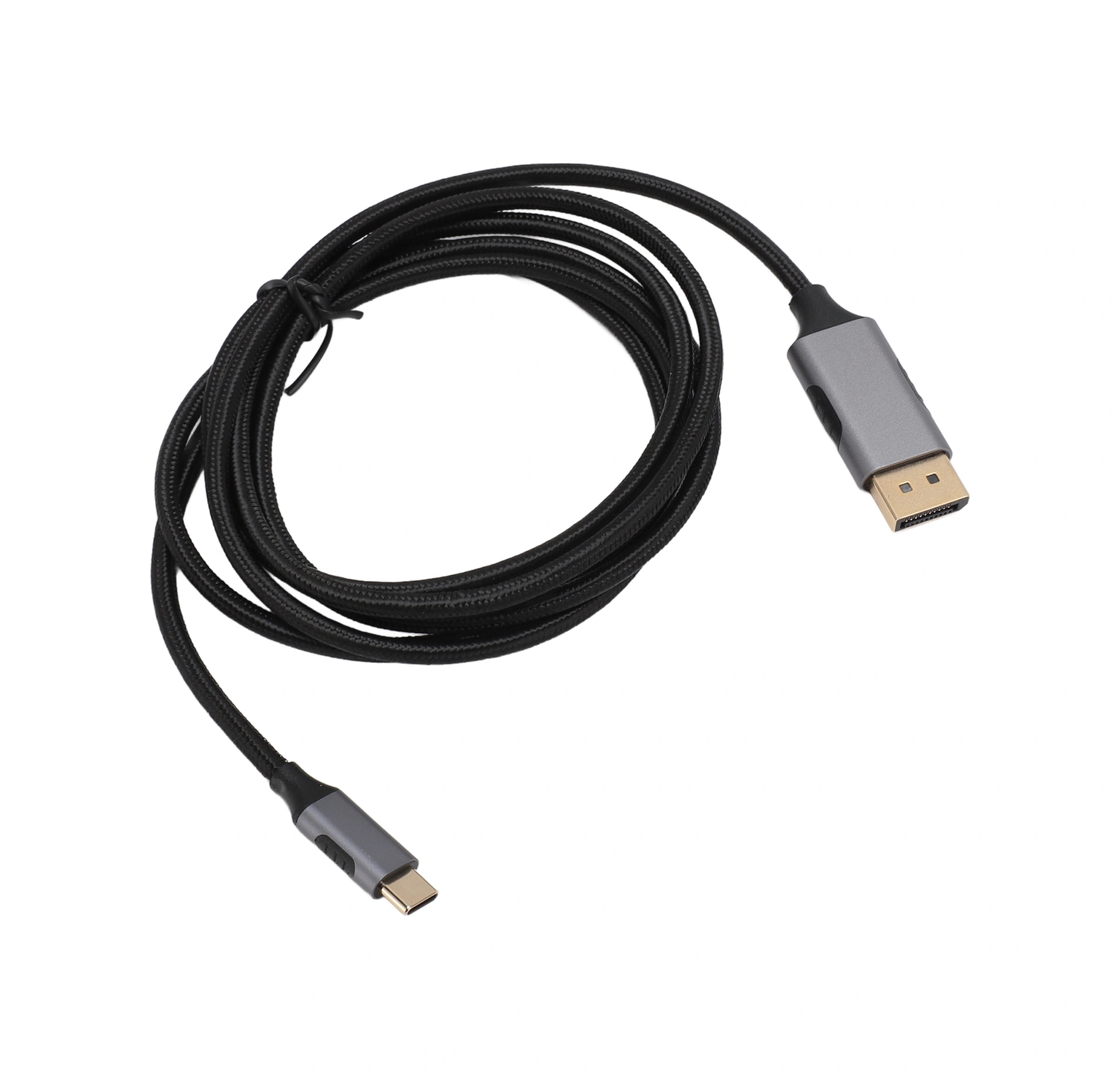 Vkemall Usb-c'den Displayport 1.4'e Kablosu, 8k 60hz Çözünürlük, 1.8m Uzunluk, Nilon Örgü Ve Aluminyum Gövde, Stabl Sinyal, Bilgisayar/projektör/tv Uyumlu