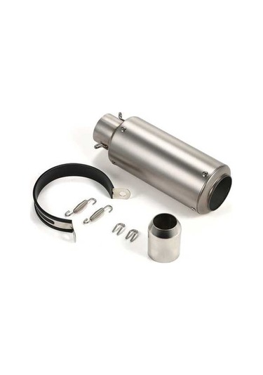 Pazly 38-51mm Evrensel Motosiklet Egzoz Borusu Tamir Parçası K21533 Kuyruk Gümüş