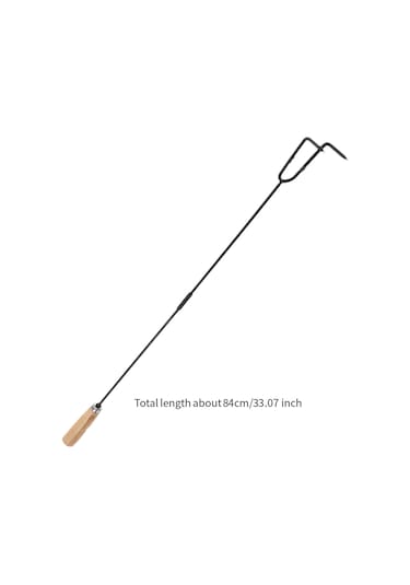 Dolıty Toz Alma Kancası Ahşap Saplı Dövme Demir Ateş Stil-b Stil B Çok Renkli