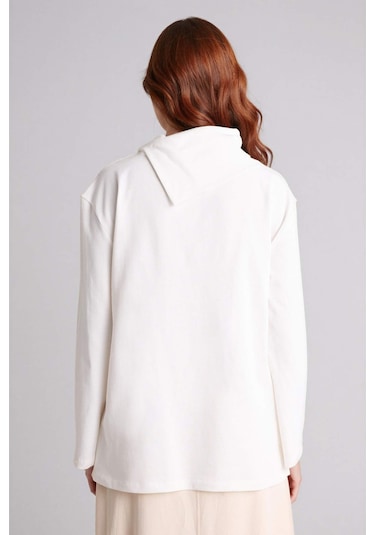 Defacto Regular Fıt Uzun Kollu Tunik H0026ax26spwt34 Beyaz-wt34